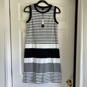 NWT Talbots Black and White Sleeveless Dress